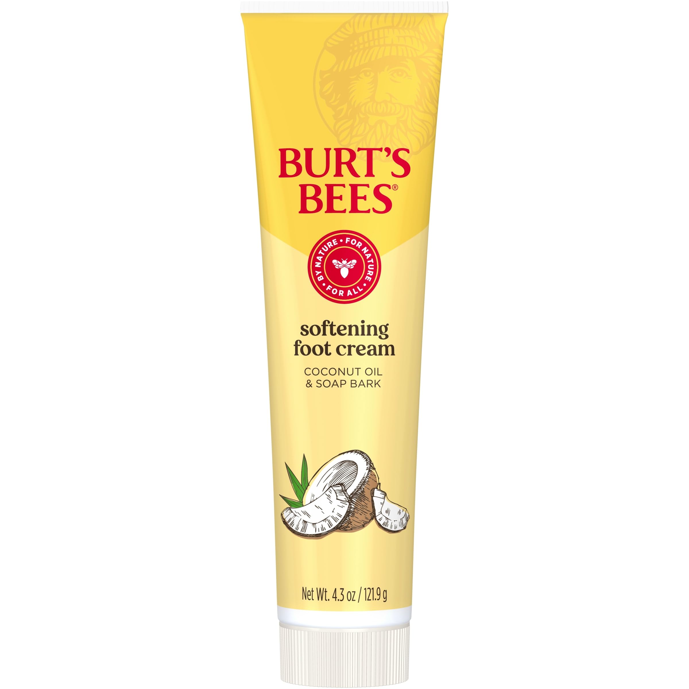 Three-pack Burt's Bees foot cream packaging for home and travel.