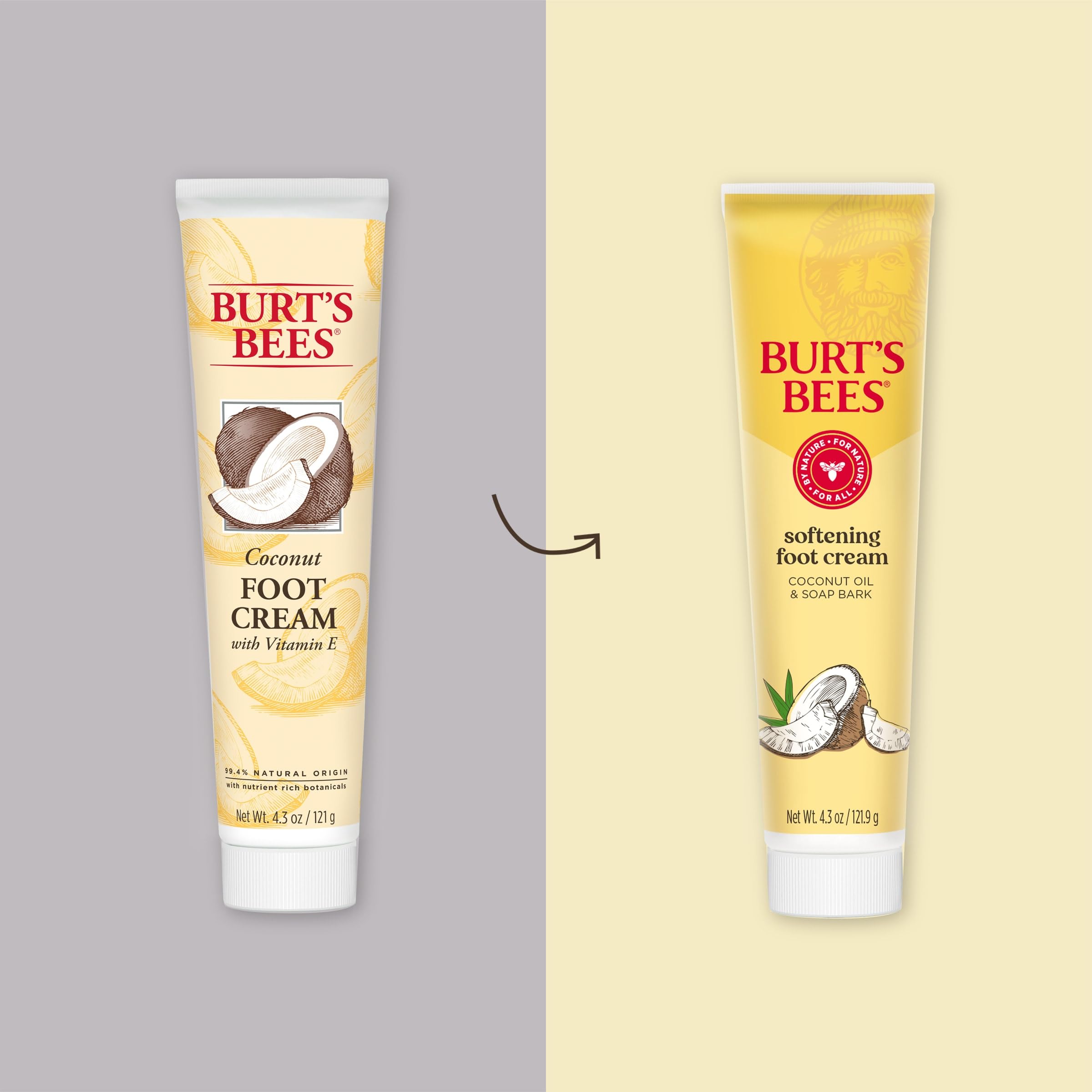 Burt's Bees foot cream with soap bark refreshes rough skin.