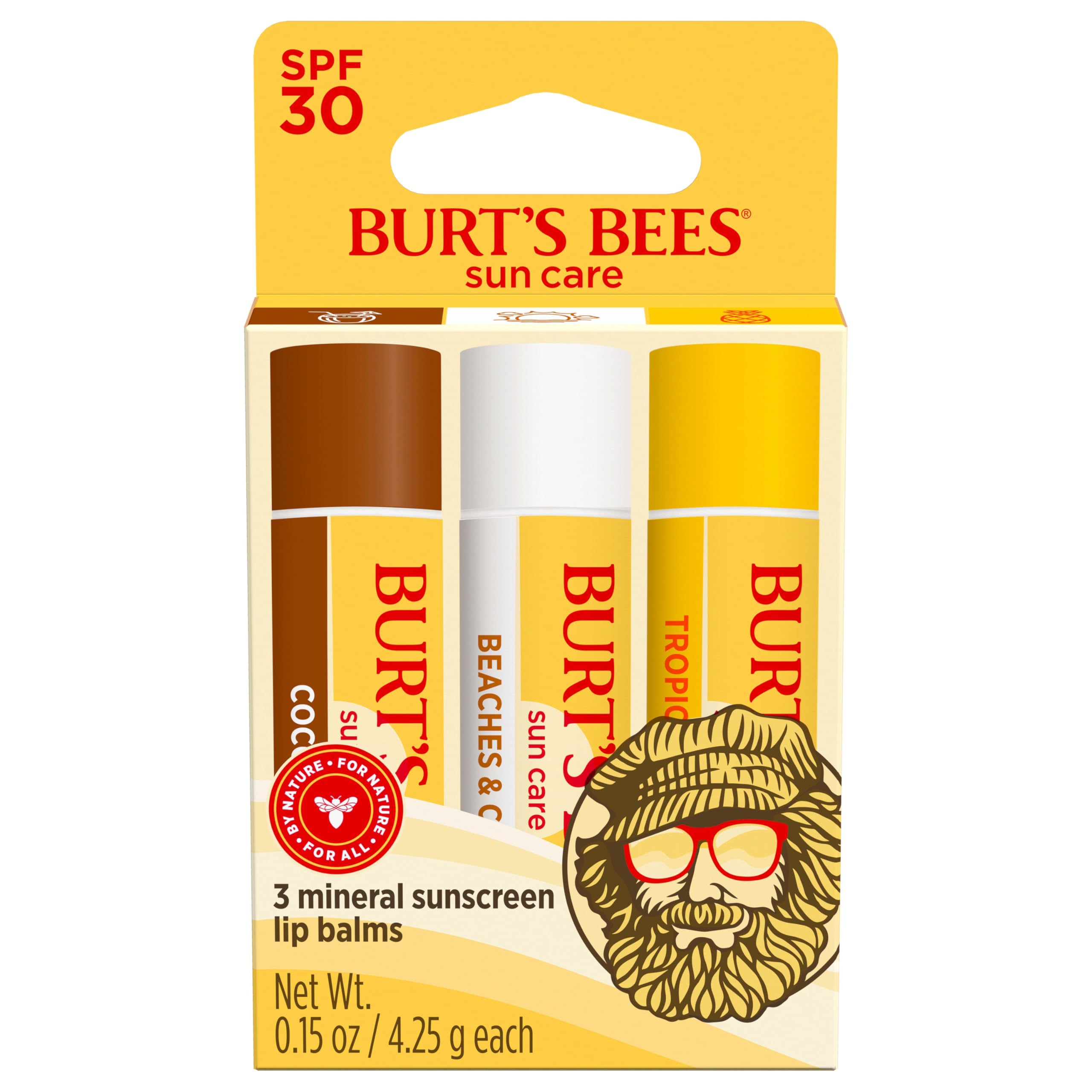 Burt’s Bees SPF 30 Labio Coco Loco, hidratación suave para días soleados