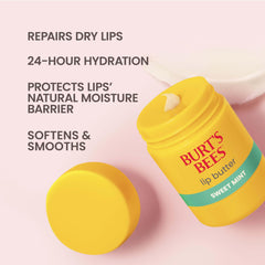 Textura seda de Burt's Bees Sweet Mint Lip Butter que suaviza labios secos