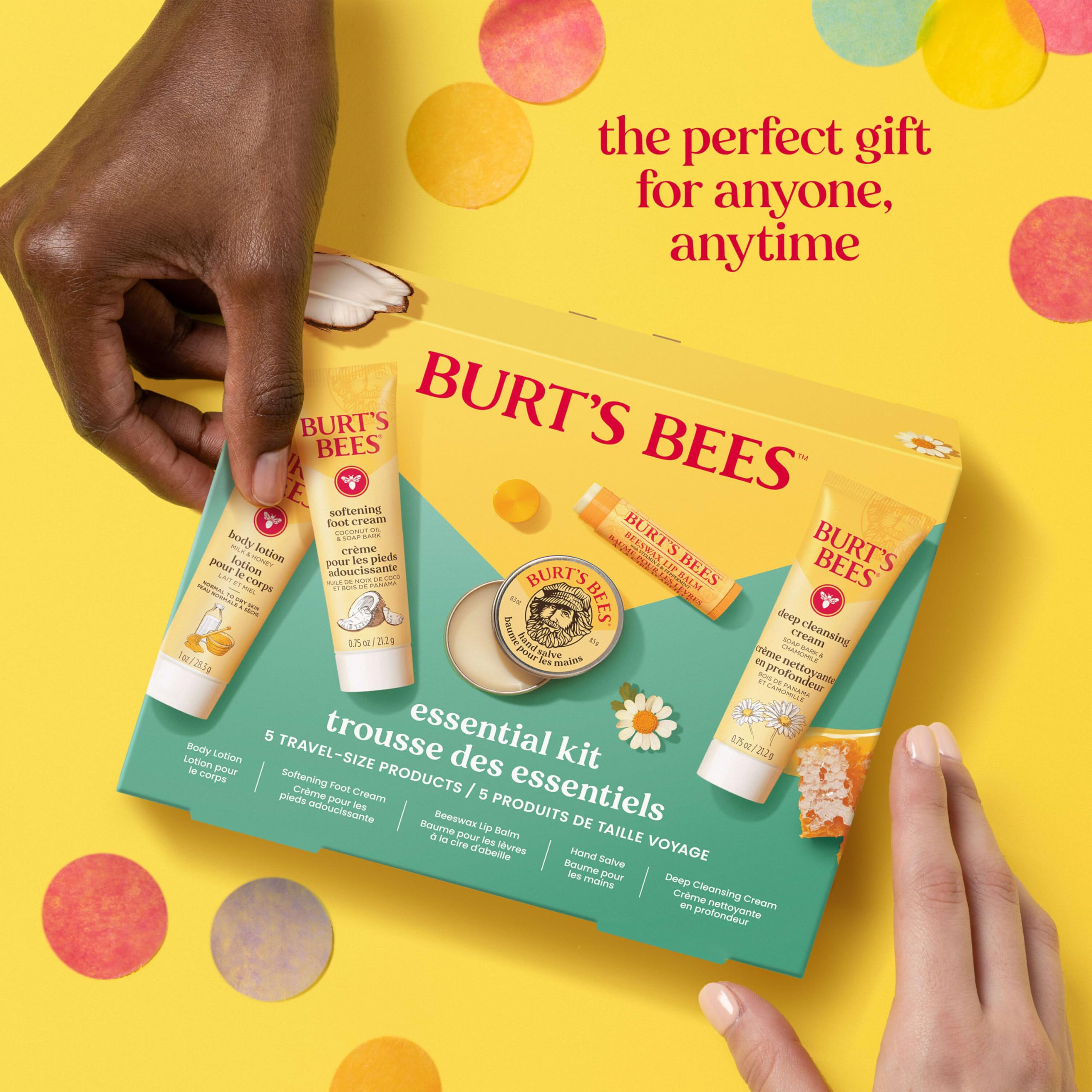 Burt's Bees tamaño viaje para llevar: cuidado práctico en movimiento.