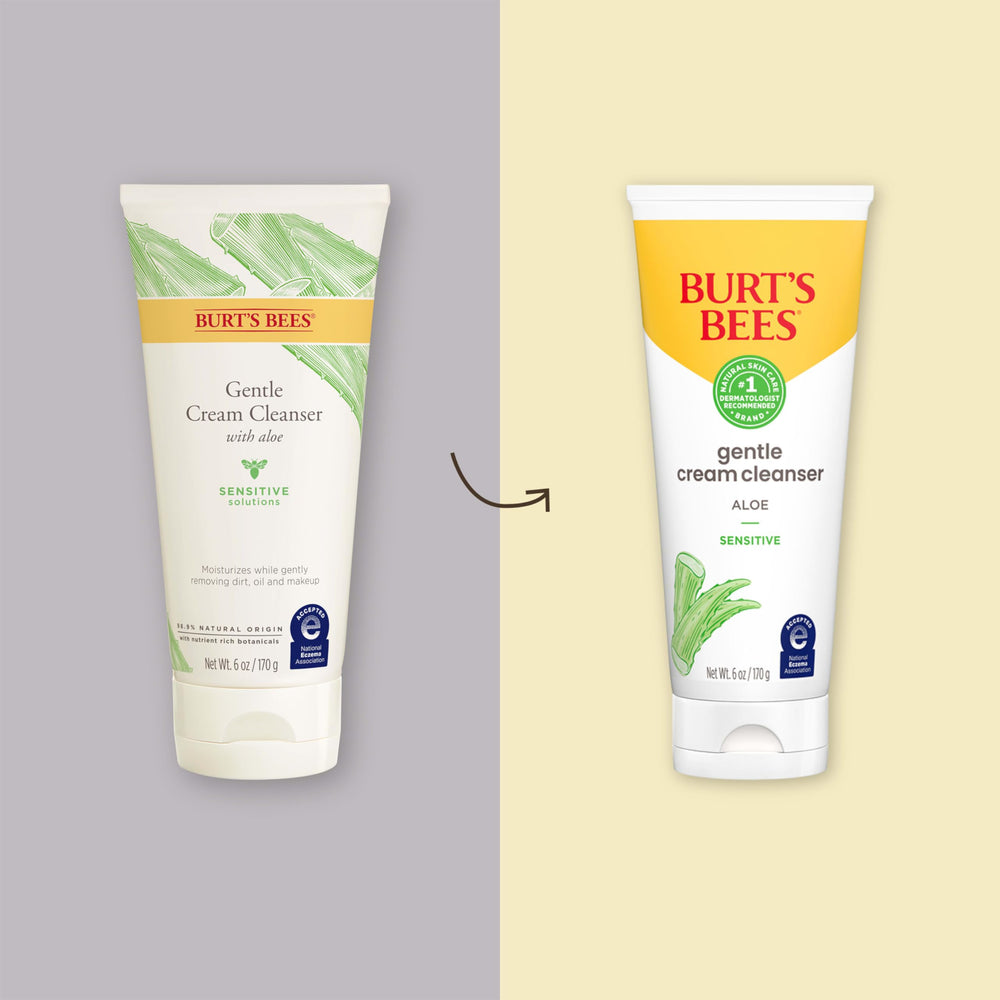 Burts Bees textura cremosa crema limpiadora facial, ideal para piel sensible