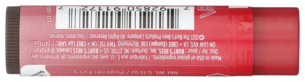 Burt's Bees Magnolia tint swatch highlights subtle color and shine