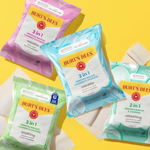 Burt's Bees toallitas micelar rosas limpieza rápida