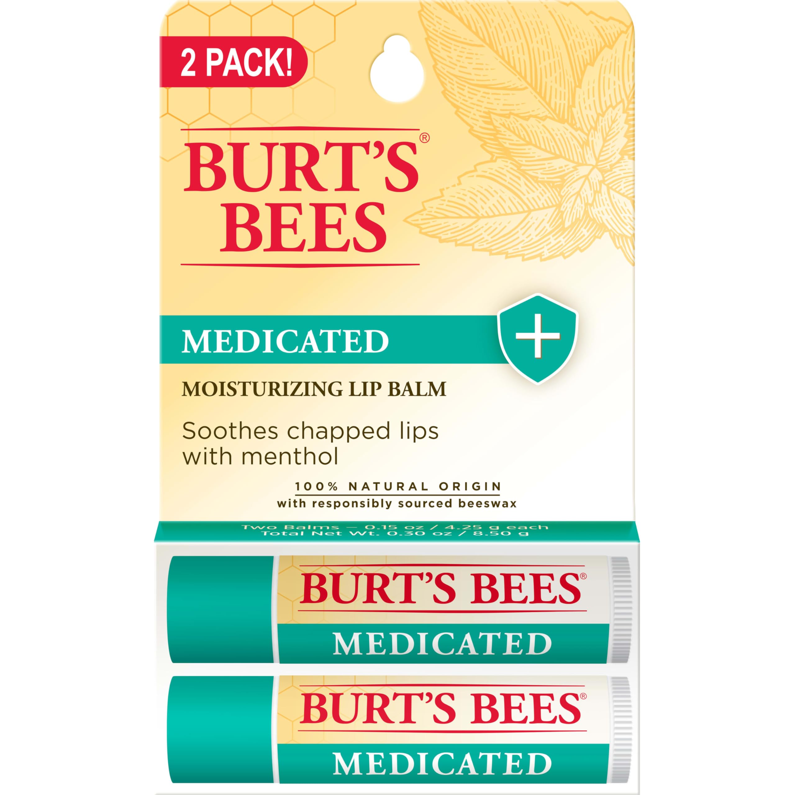 Two-tube Burt's Bees lip care set for travelers