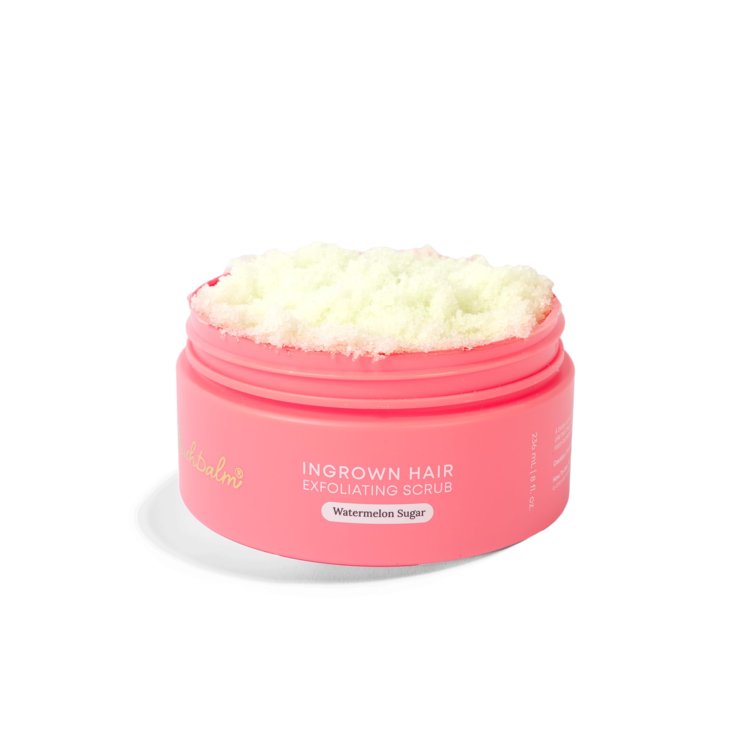 Bushbalm exfoliante sandía azúcar en la ducha, exfolia suavemente para la piel.