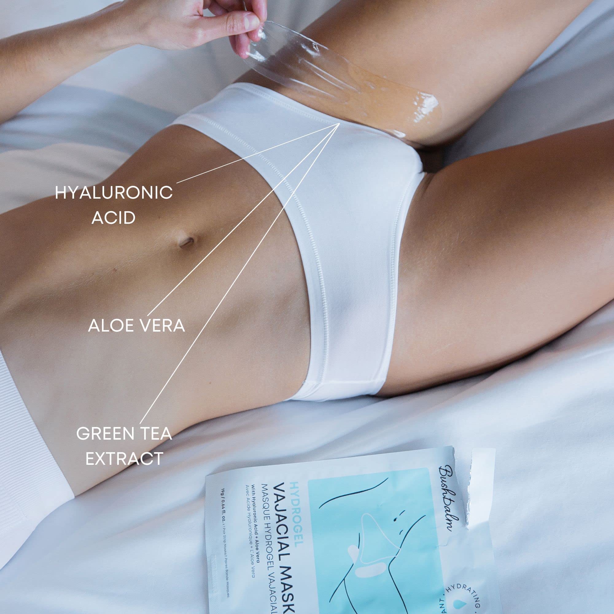 Bushbalm, mascarilla hidrogel vajacial con ácido hialurónico para retener humedad