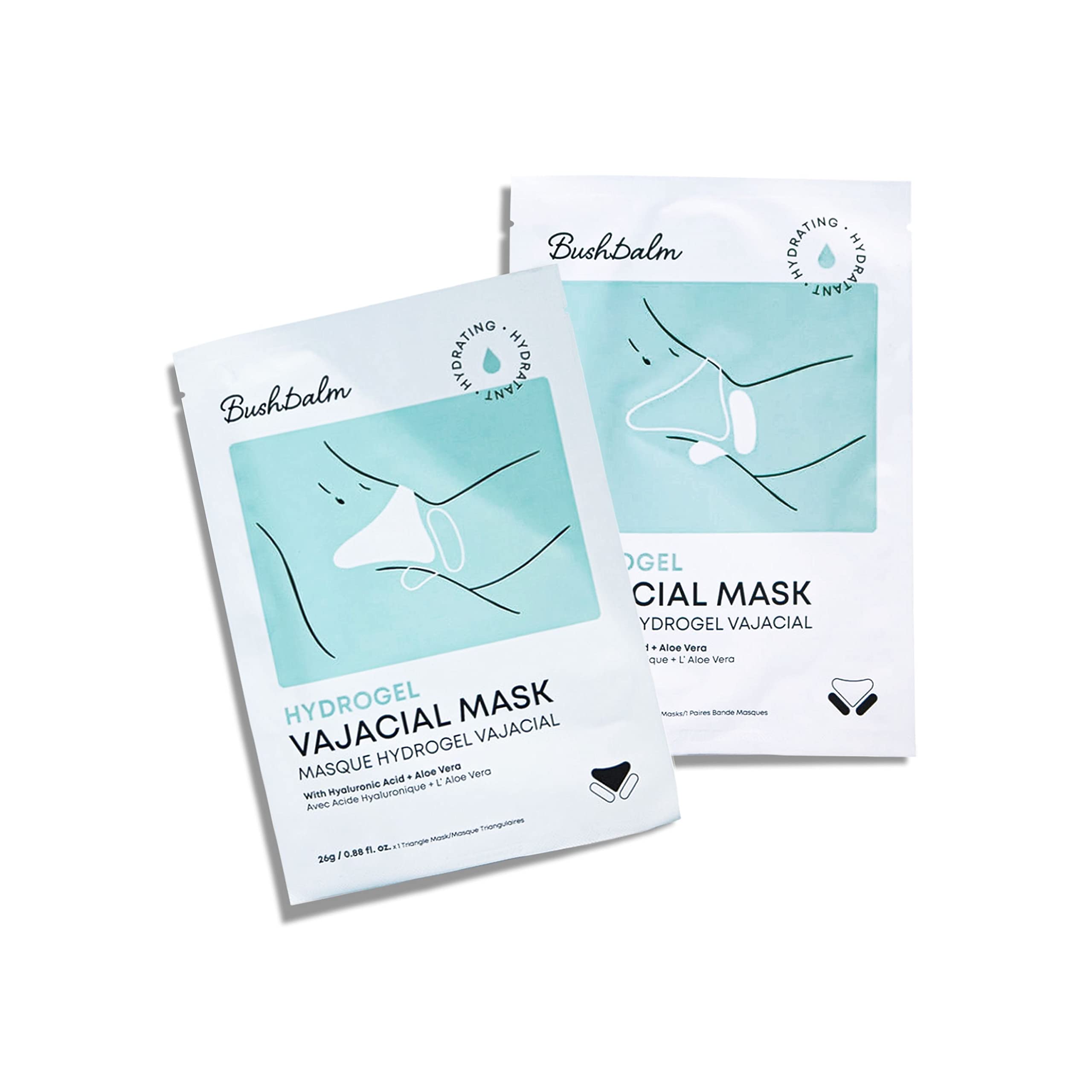 Bushbalm, mascarilla hidrogel vajacial, sensación de frescura tras depilación, uso cómodo