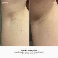 Bushbalm Nude Oil application closeup demonstrates quick absorption and moisturizing feel.