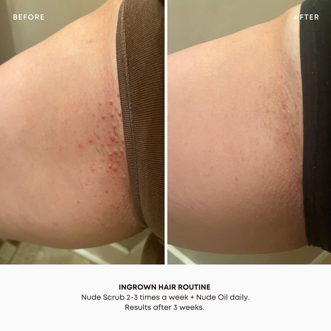 Bushbalm Nude Oil texture closeup noting rich, hydrating feel.