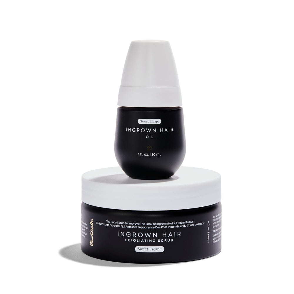 Bushbalm Sweet Escape Ingrown Oil 30ml bottle hydrates for smoother post-hair-removal skin