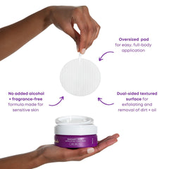 Tira exfoliante Bushbalm para axilas, piel sensible y suave.