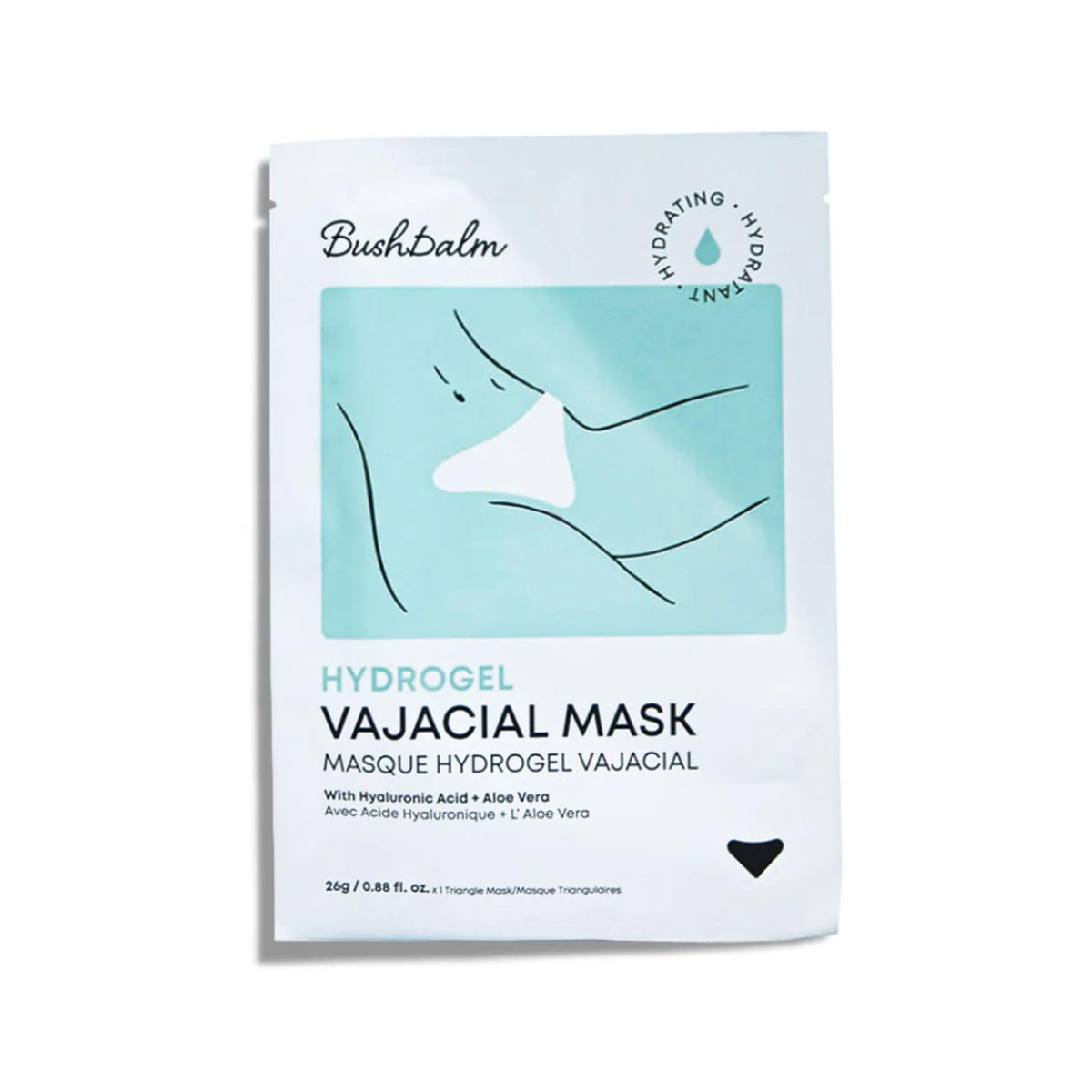 Bushbalm triángulo vajacial, hidratación rápida para la piel tras depilación