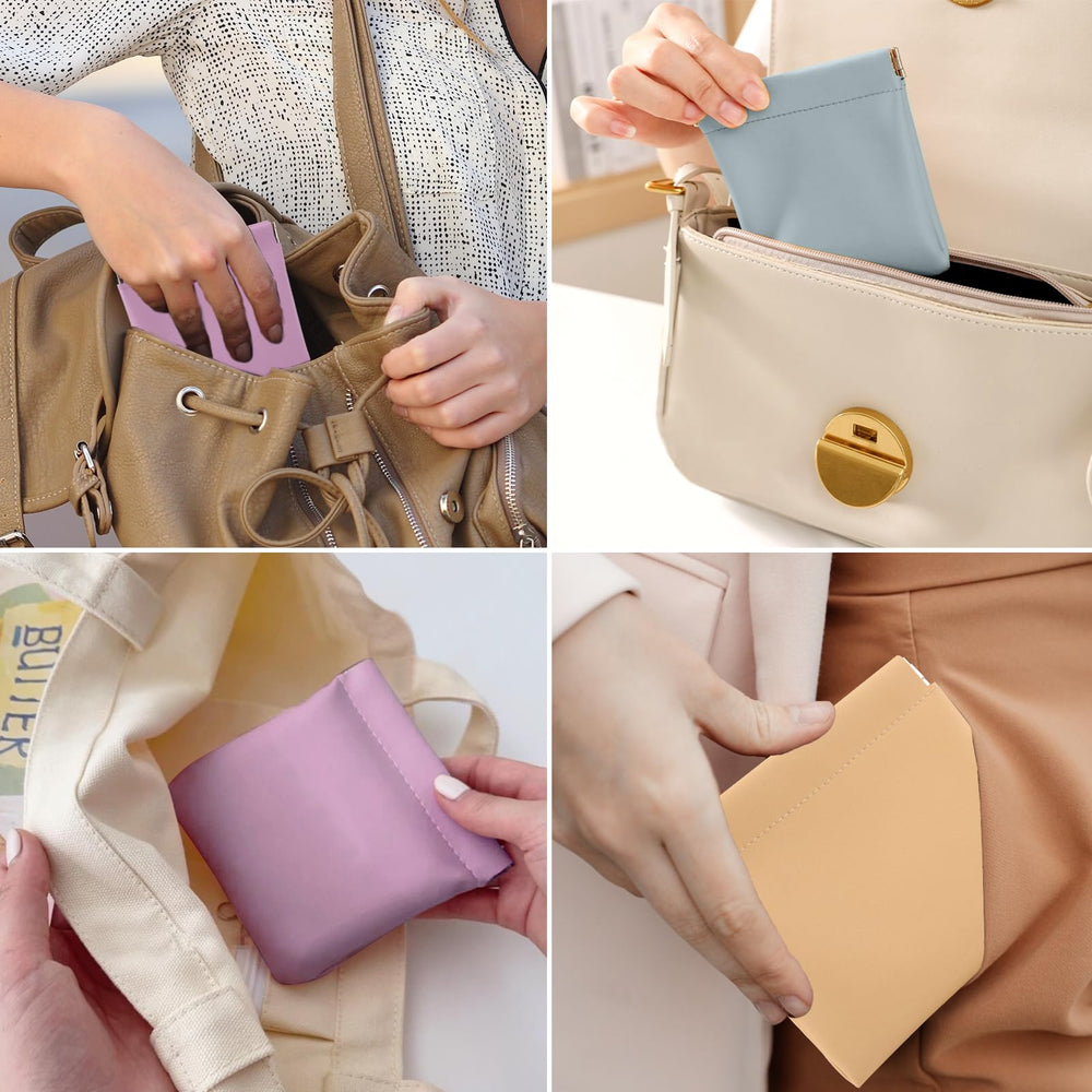 BUSOHA versatile pocket bag stores cosmetics, jewelry, and small accessories.