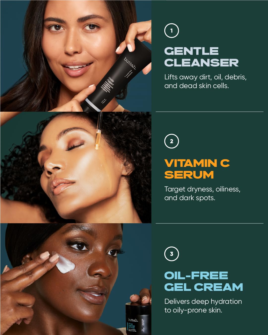 Buttah Skin by Dorion Renaud application on face shows smooth, non-greasy finish.