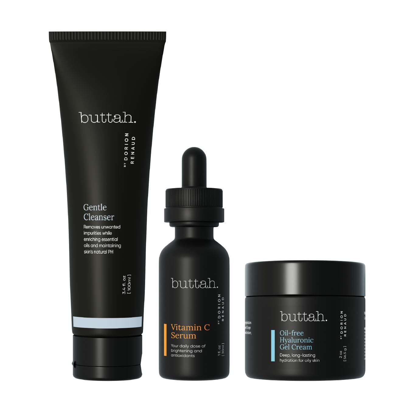 Buttah Skin by Dorion Renaud oil-free hyaluronic gel cream jar for lightweight hydration.