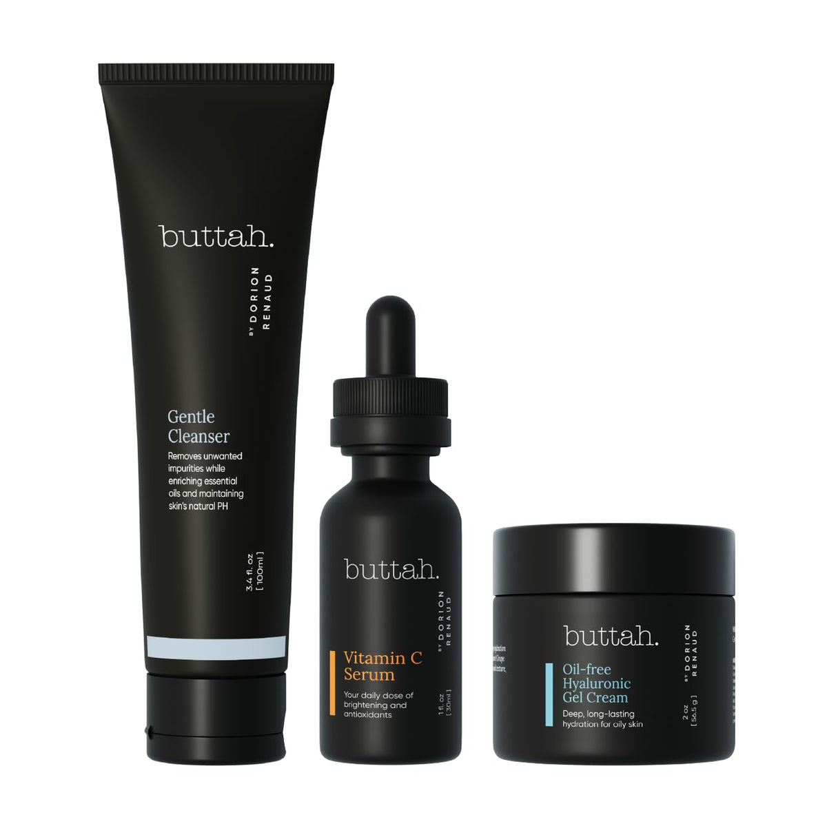 Buttah Skin by Dorion Renaud oil-free hyaluronic gel cream jar for lightweight hydration.