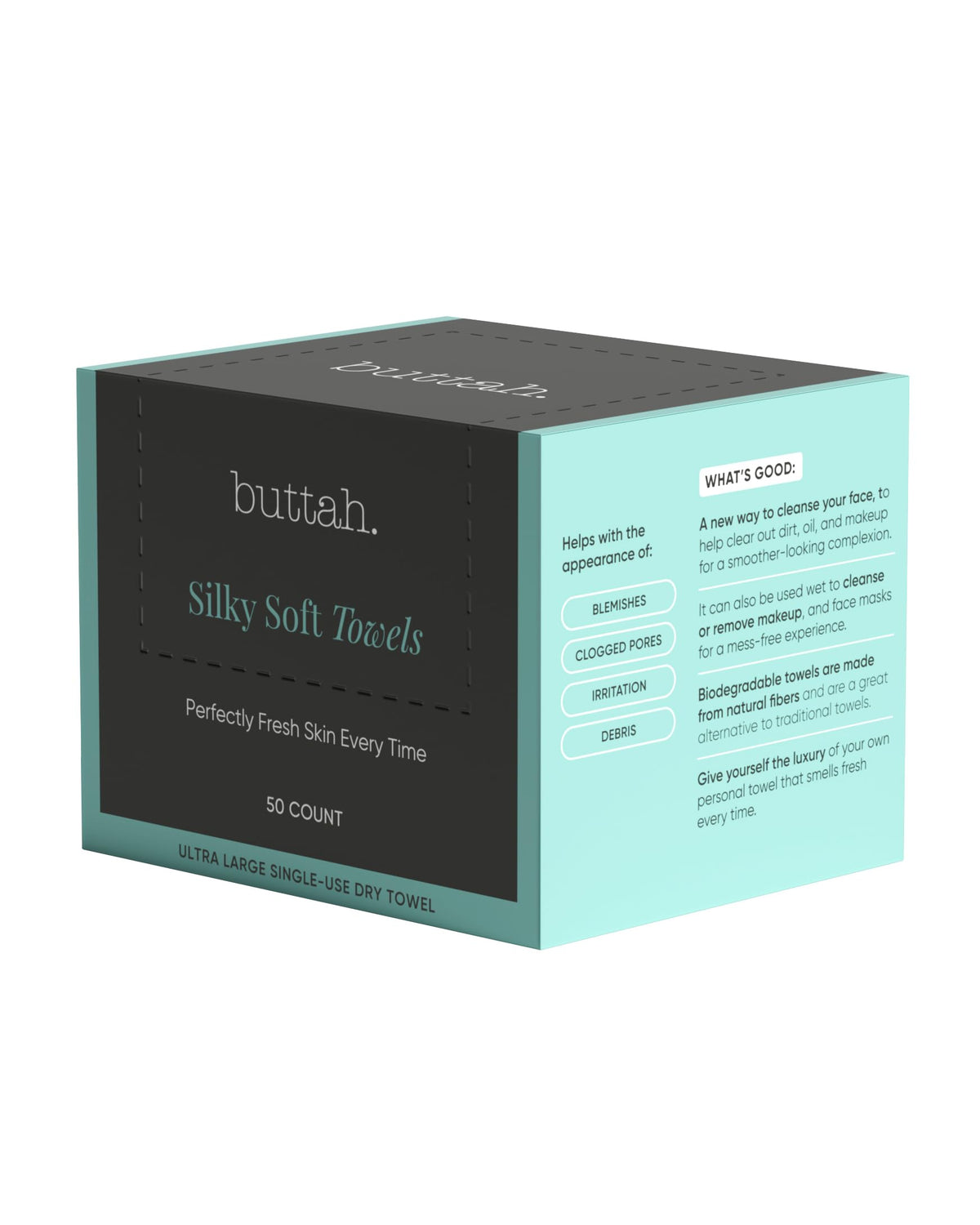 Buttah Skin: toallas desechables con espesor extra para limpieza profunda y suave