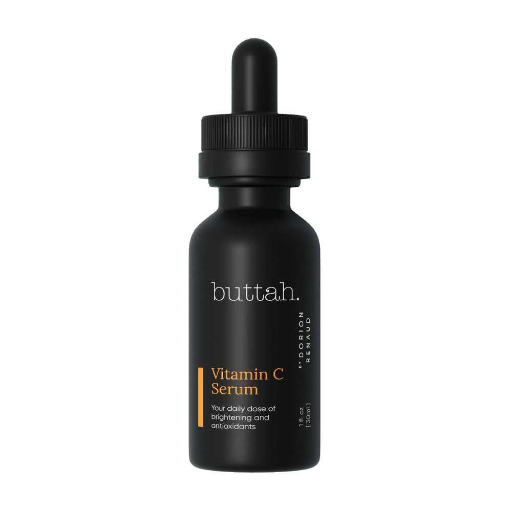 Buttah Skin Vitamin C Serum bottle, soothing facial care.