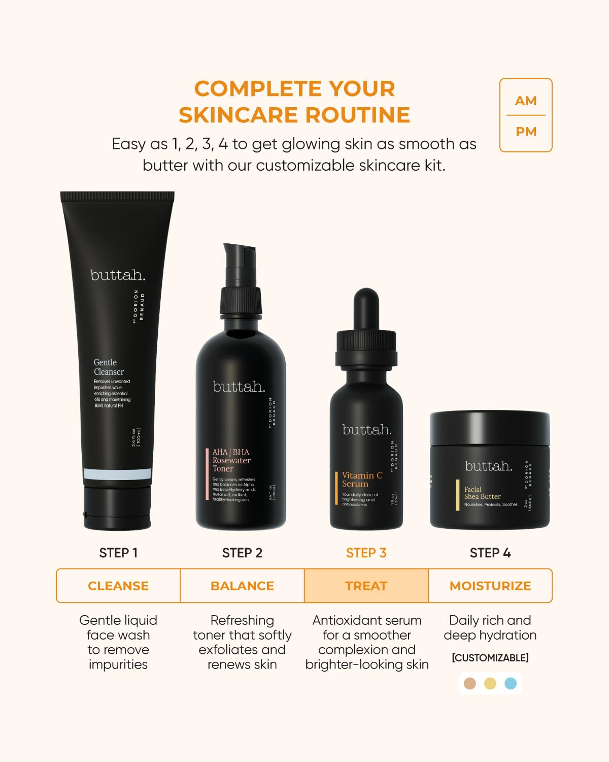 Buttah Skin Vitamin C Serum texture close-up reveals lightweight formula.
