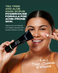 Aplicación rostro Buttah exfoliante ofrece limpieza suave sin irritación.