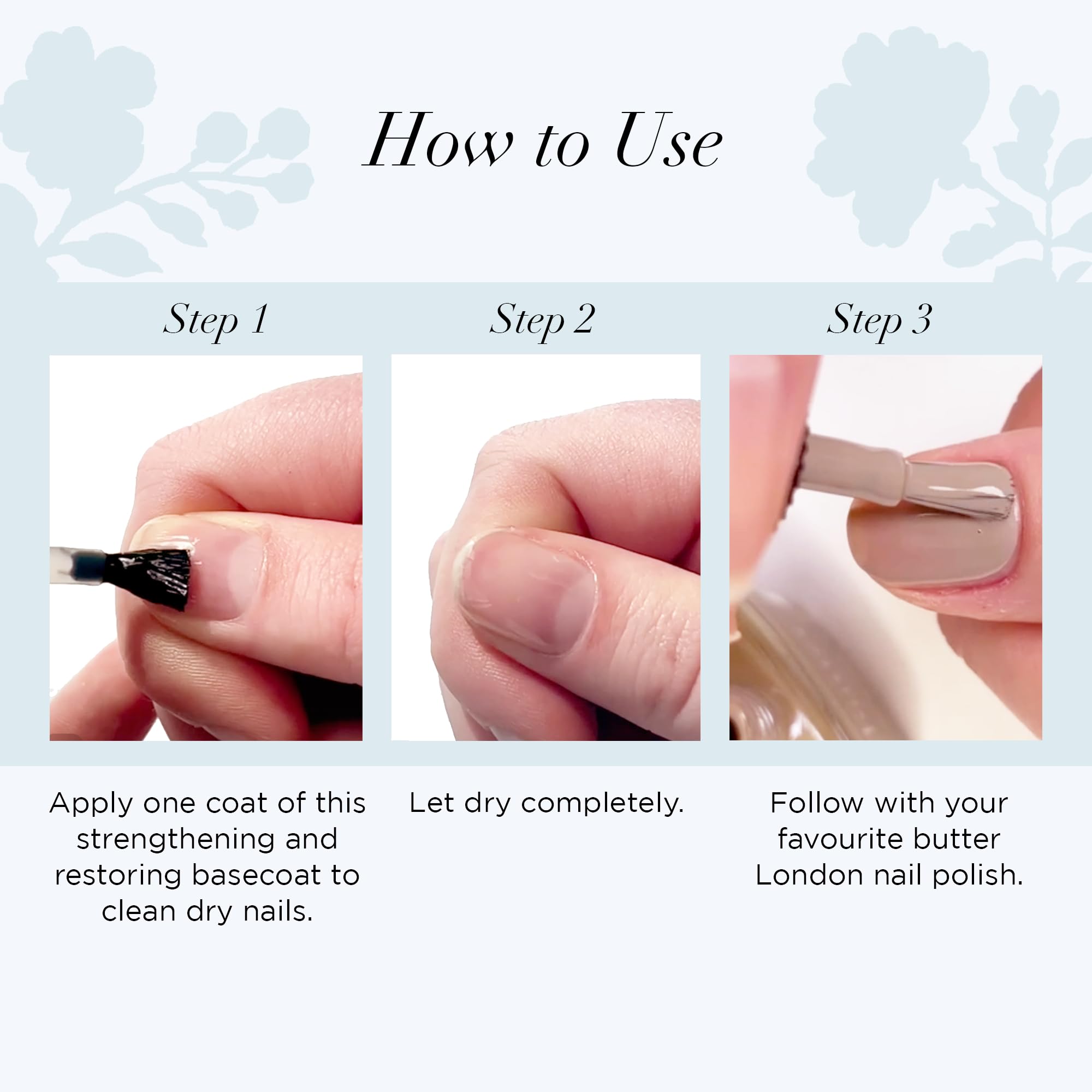 Basecoat Butter London con biotina para uñas sanas