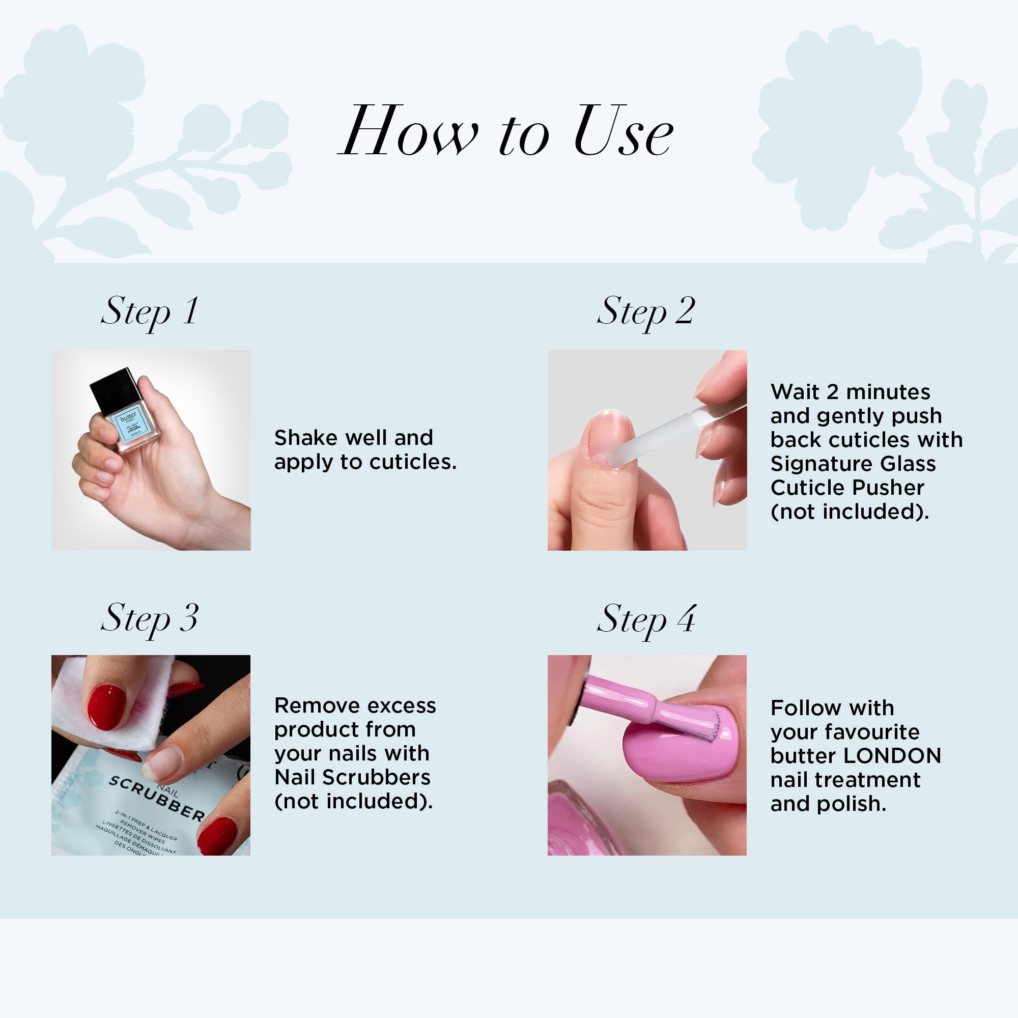 butter LONDON Fórmula rápida sin dolor para cutículas