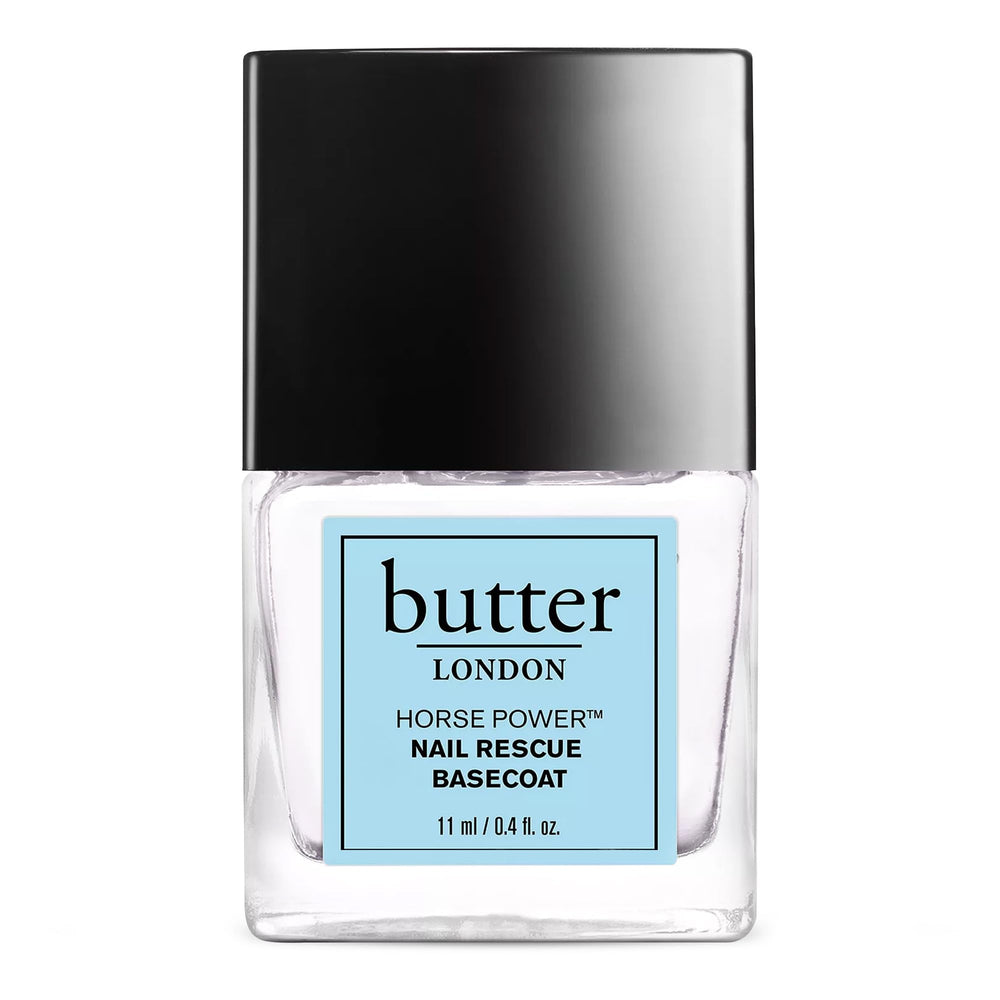 Butter London Horse Power Basecoat en bote, prepara uñas para un acabado duradero