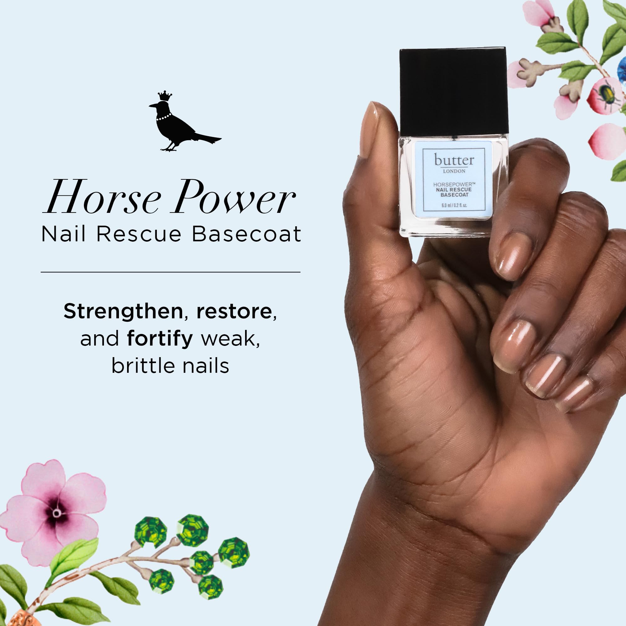 Basecoat de rescate Butter London fortalece uñas débiles y mejora su aspecto
