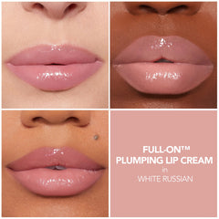 Buxom aplicador de crema labial rellena Blanco Ruso mini, uso preciso.