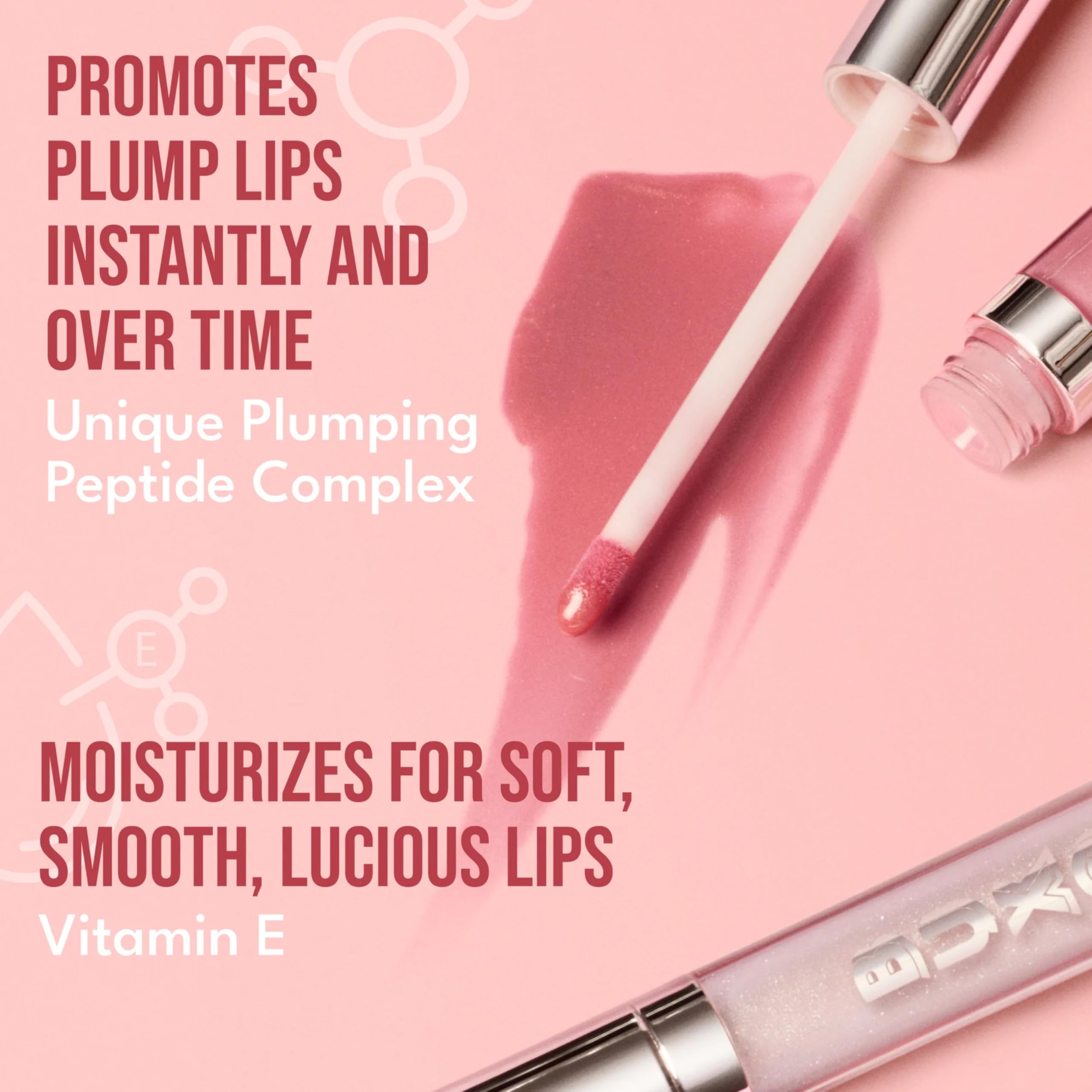 Complejo de péptidos en labial Buxom para volumen