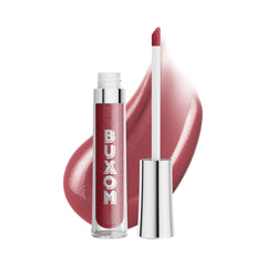 Buxom Full-On Lip Polish Rich Plum Brown Sugar on bold, high-shine lips.