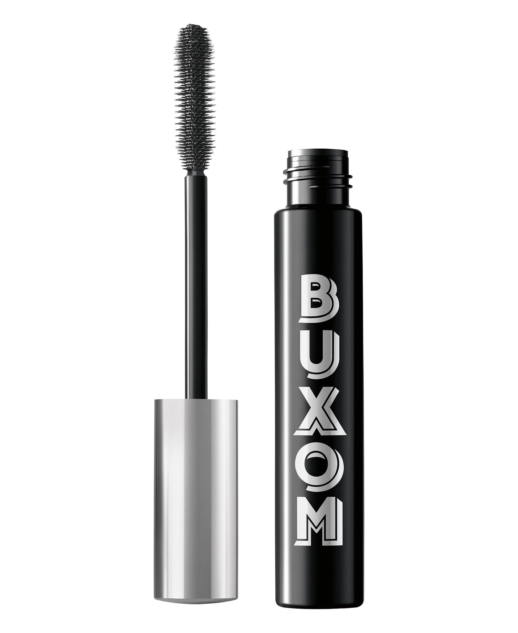 Buxom Lash Volumizing Mascara brush close-up for bold lashes.