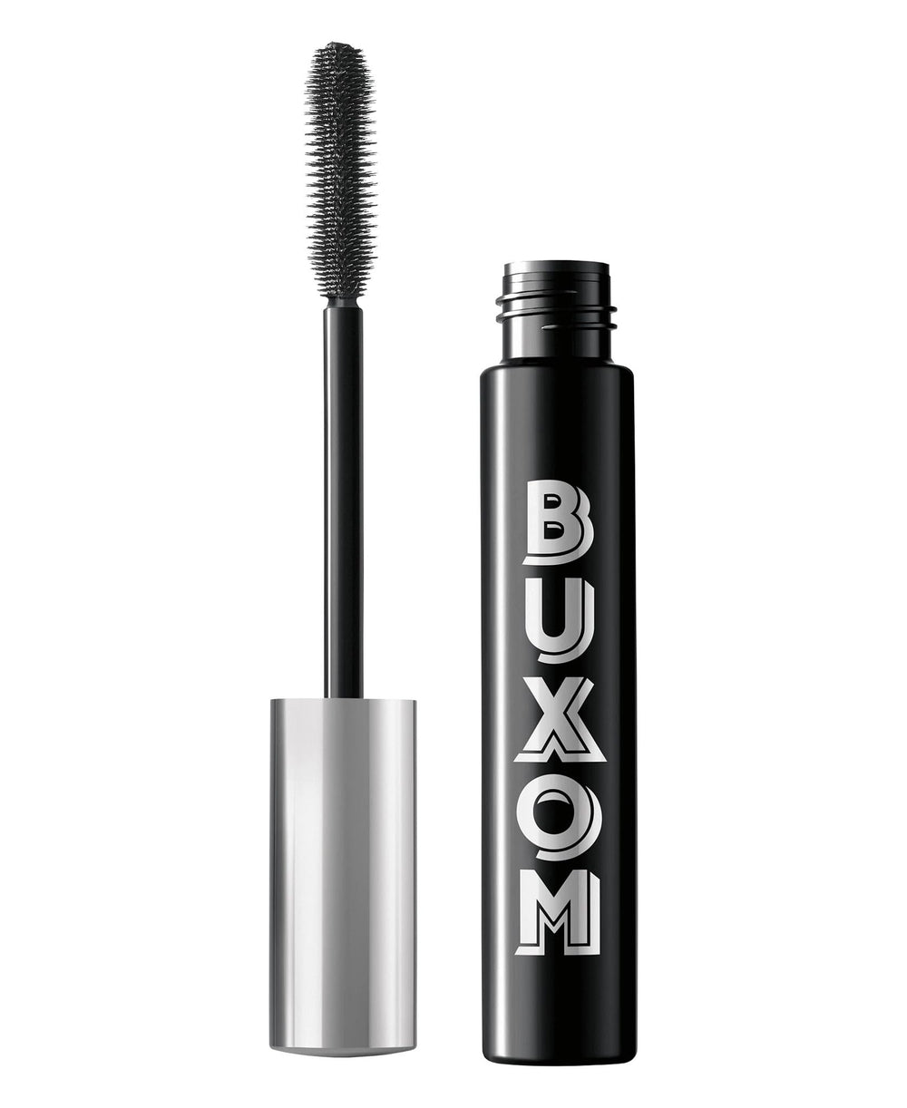 Buxom Lash Volumizing Mascara brush close-up for bold lashes.