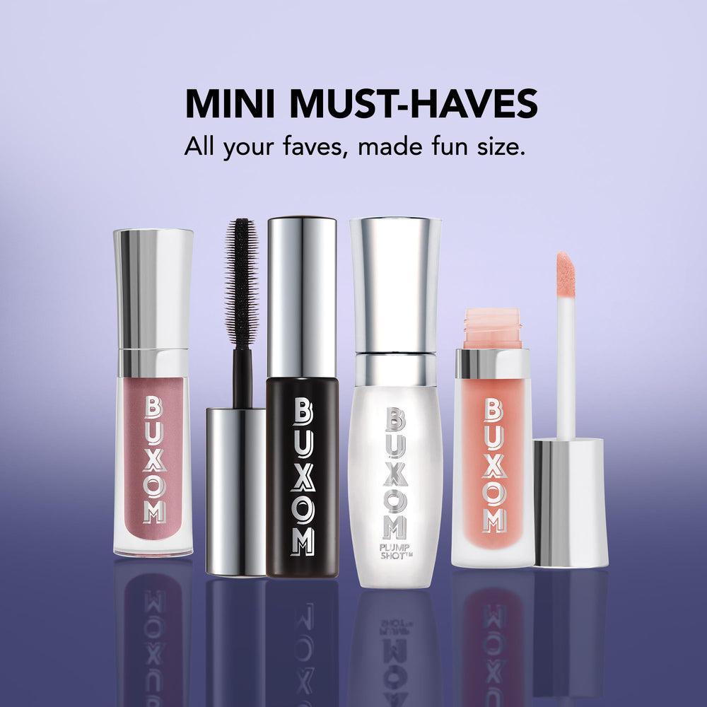 Buxom mascara brush glides smoothly for flexible lash separation.