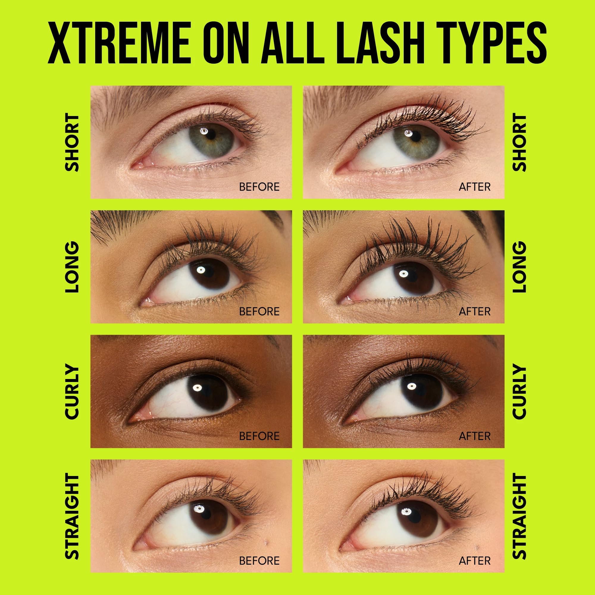 BUXOM Lash Xtension Lift Mascara curved wand with star fibers lifts lashes