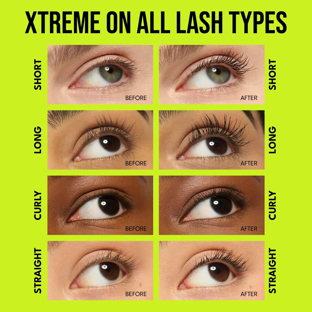 BUXOM Lash Xtension Lift Mascara curved wand with star fibers lifts lashes