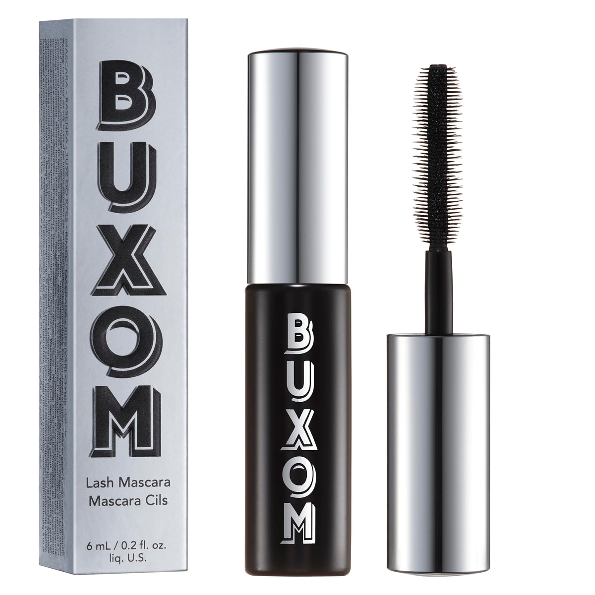 BUXOM máscara voluminizante de pestañas: aplicación suave para definición.
