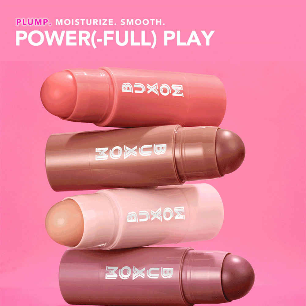 Buxom Power-Full Uso Diario: color natural suave e hidratación prolongada.