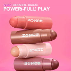 Buxom Power-Full Uso Diario: color natural suave e hidratación prolongada.