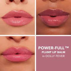 BUXOM Dolly Fever lip balm swatch reveals a personalized, just-kissed shade.
