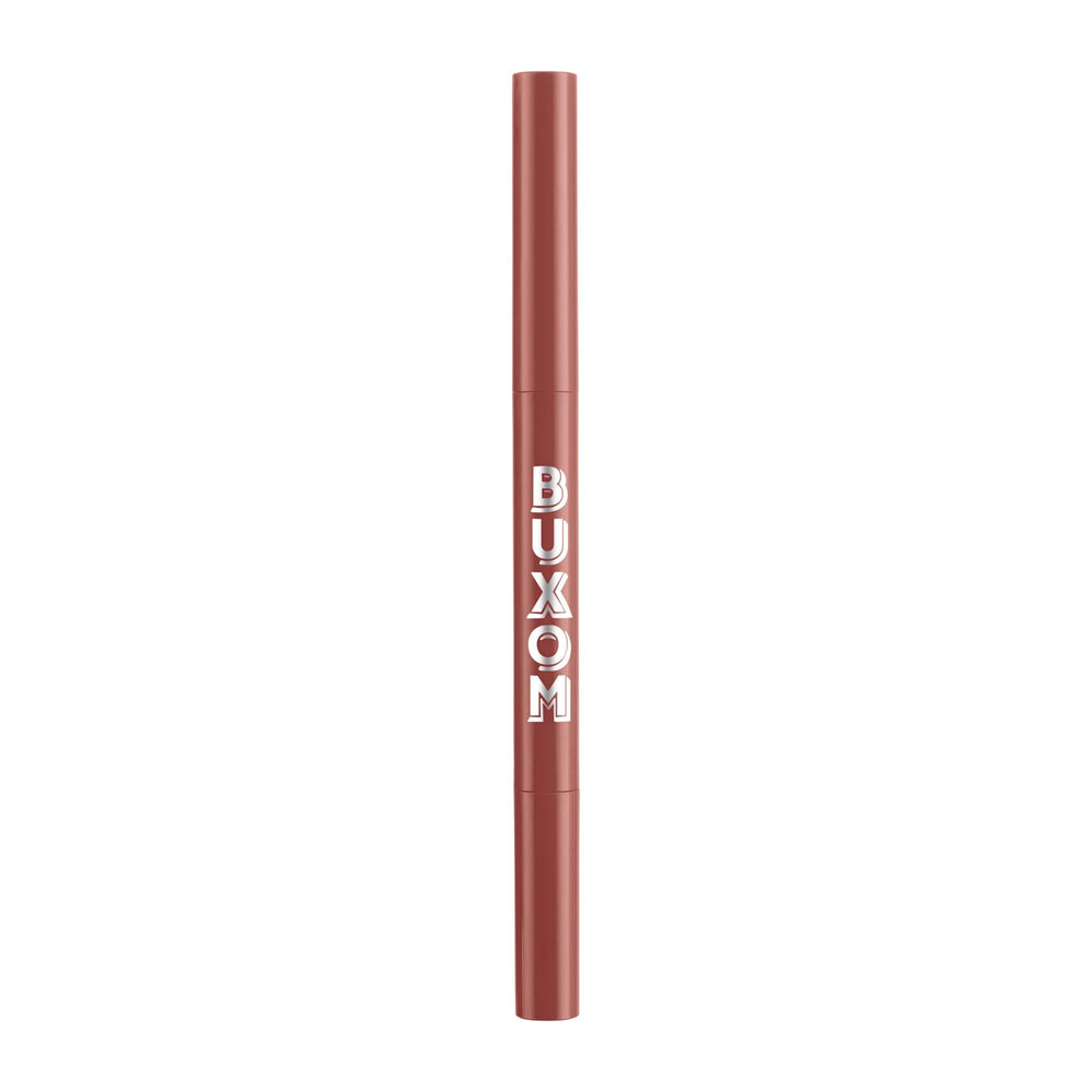 Hush Hush Henna pairs with other BUXOM lip products for bold looks.