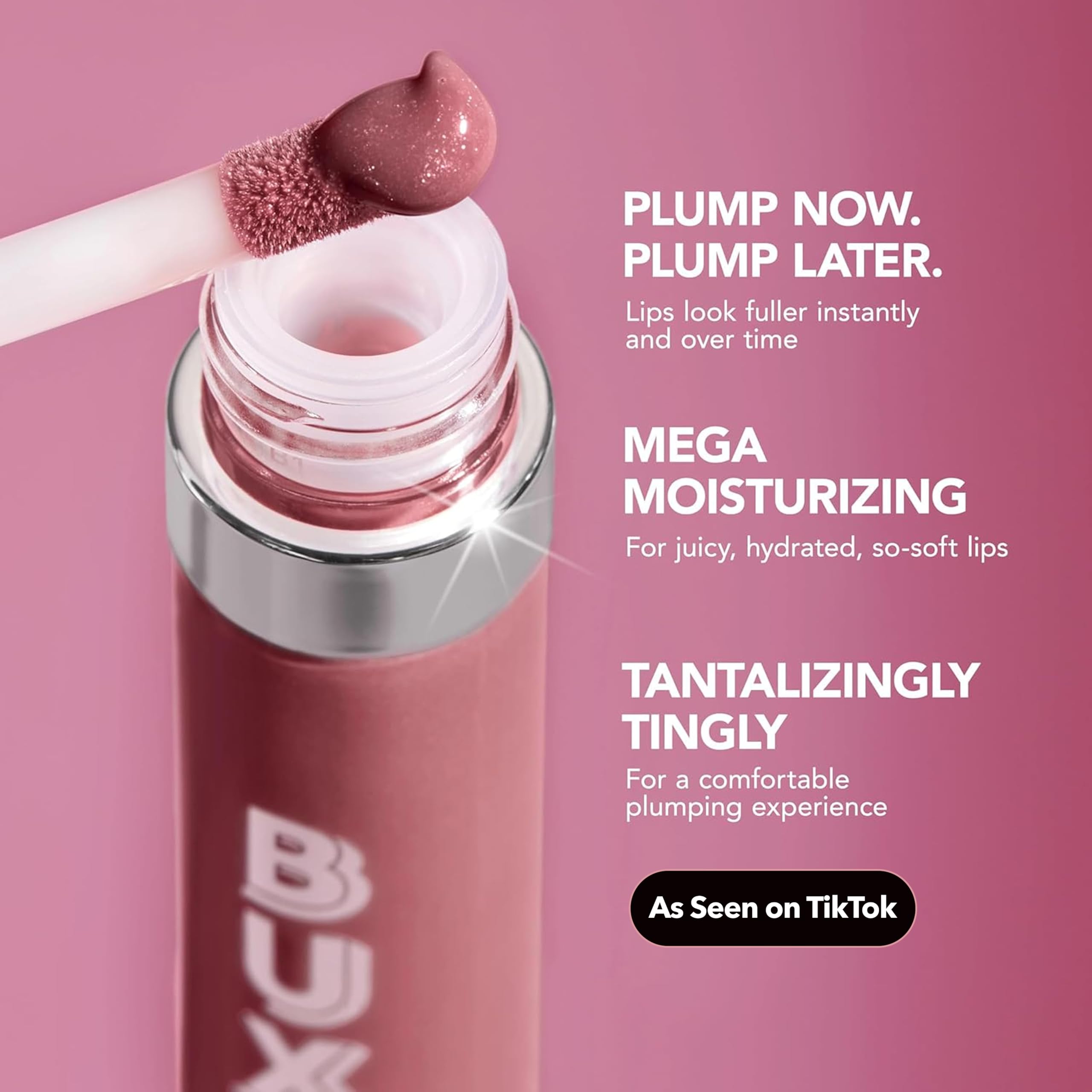 Buxom uso como capa superior sobre otros labiales.