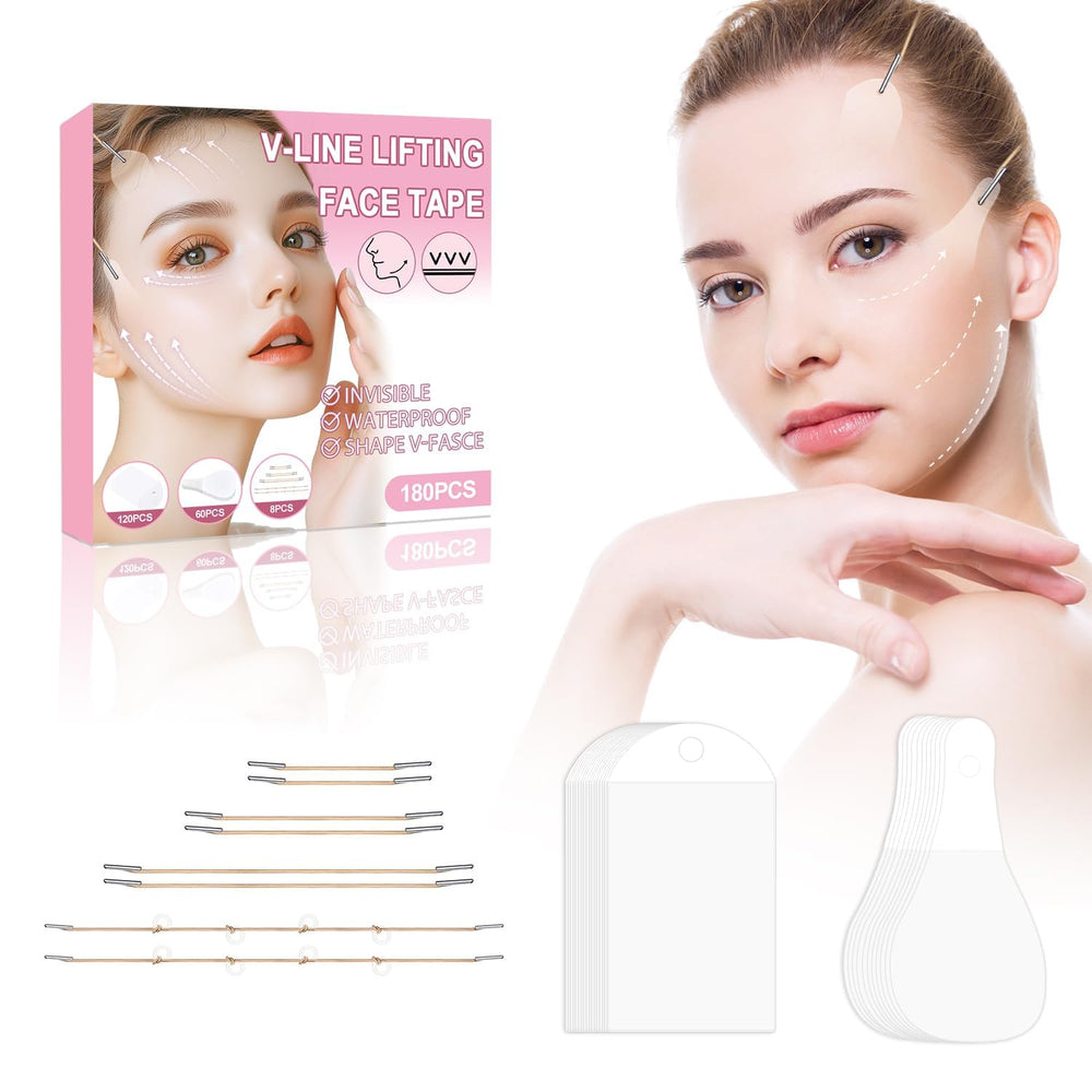 Parche rectangular de Bvcotor para lifting facial que oculta arrugas.