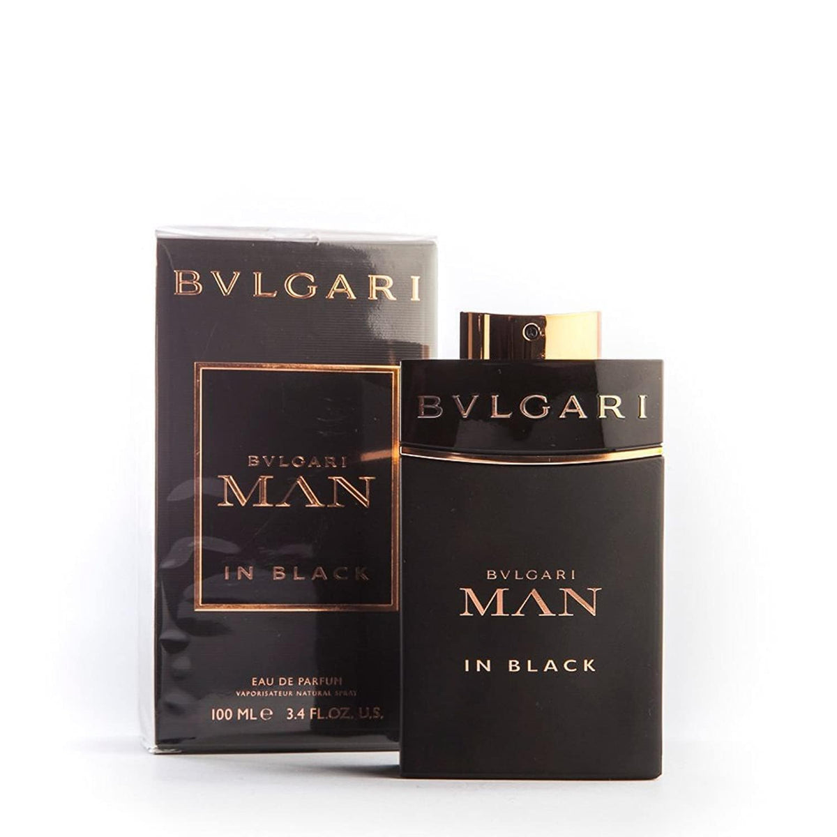BVLGARI Man in Black bottle front view, ideal for evening wear.