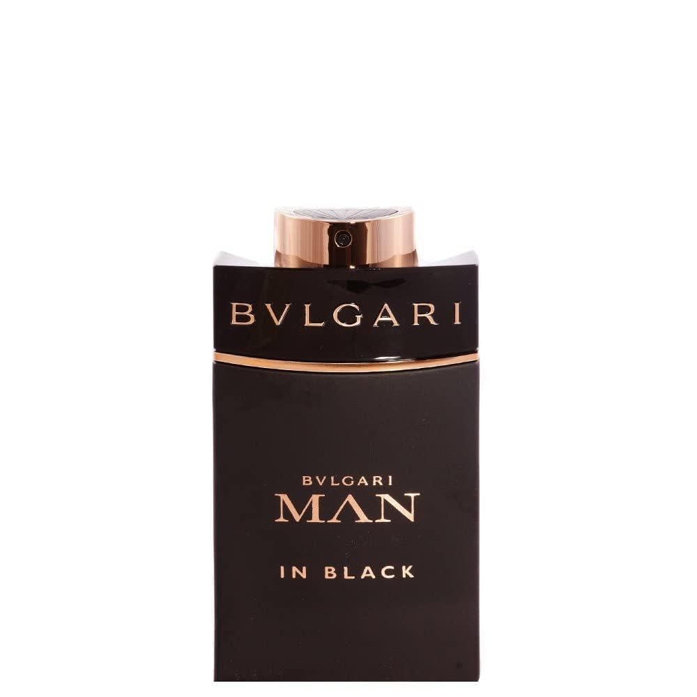 BVLGARI Man in Black bottle side, crafted for a refined formal impression.