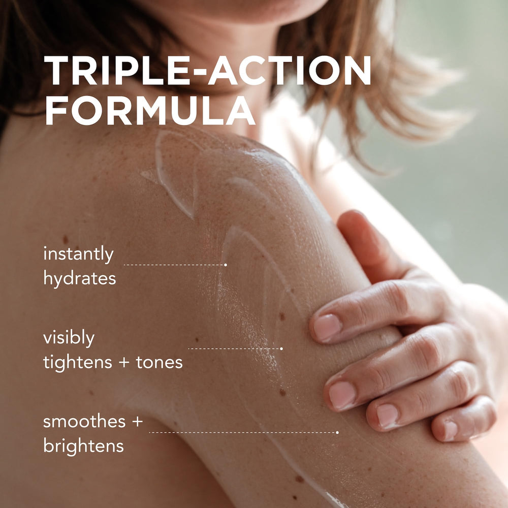 By Rosie Jane Everyday Body Milk aloe vera splash demonstrating soothing hydration
