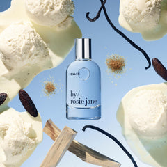 Close-up of vanilla top notes in By Rosie Jane Dulce