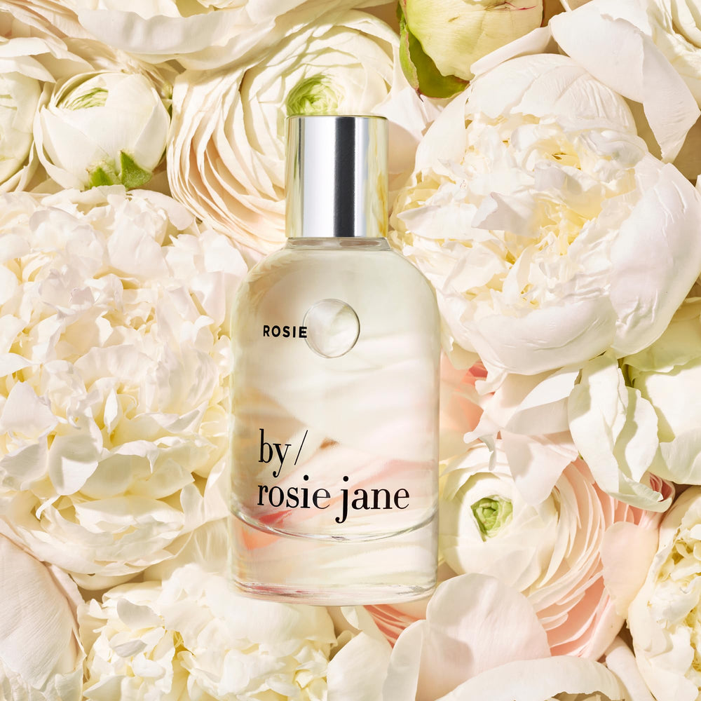 Mist on skin visualization showing delicate, lasting fragrance.