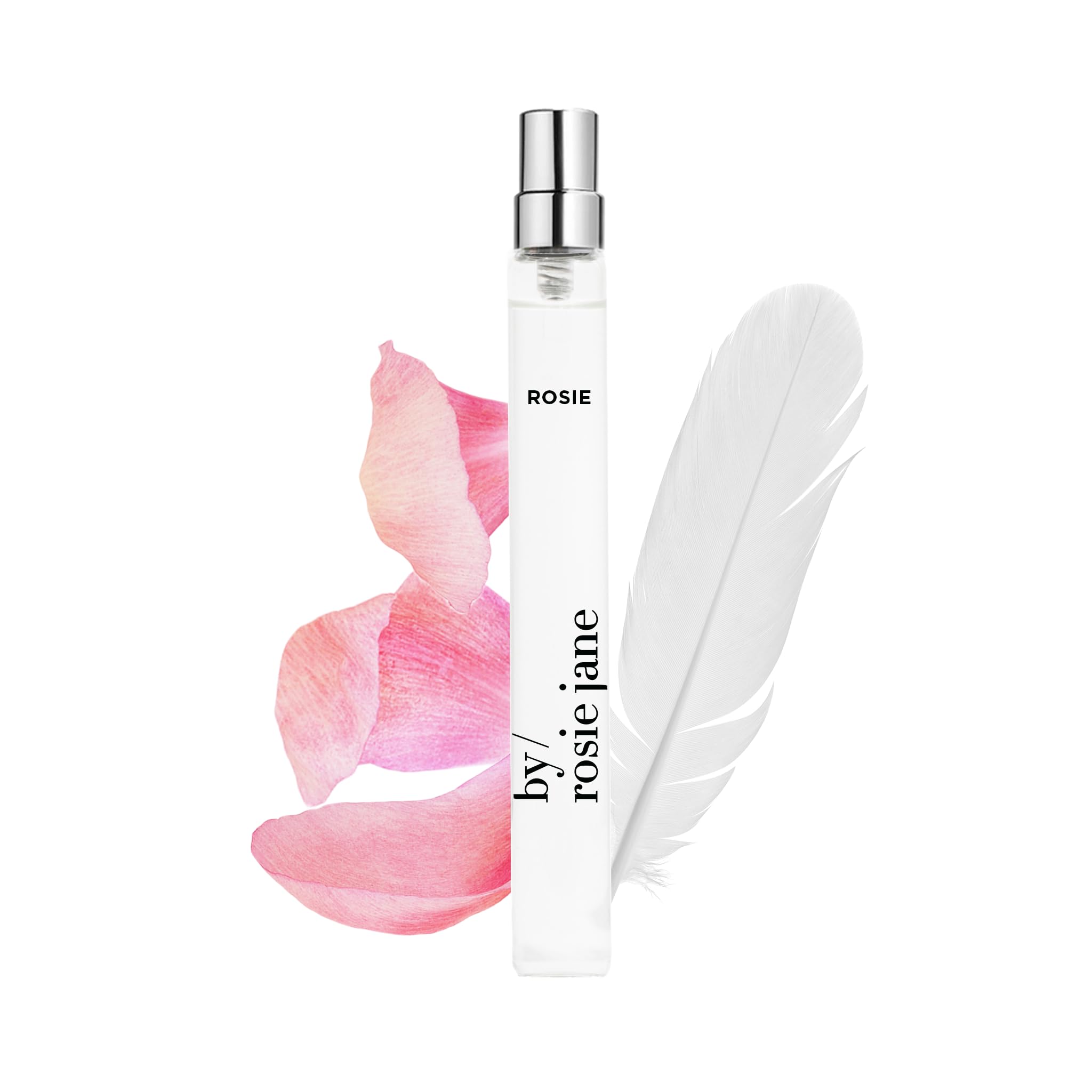 By Rosie Jane travel perfume spray bottle ready for on-the-go fragrance.